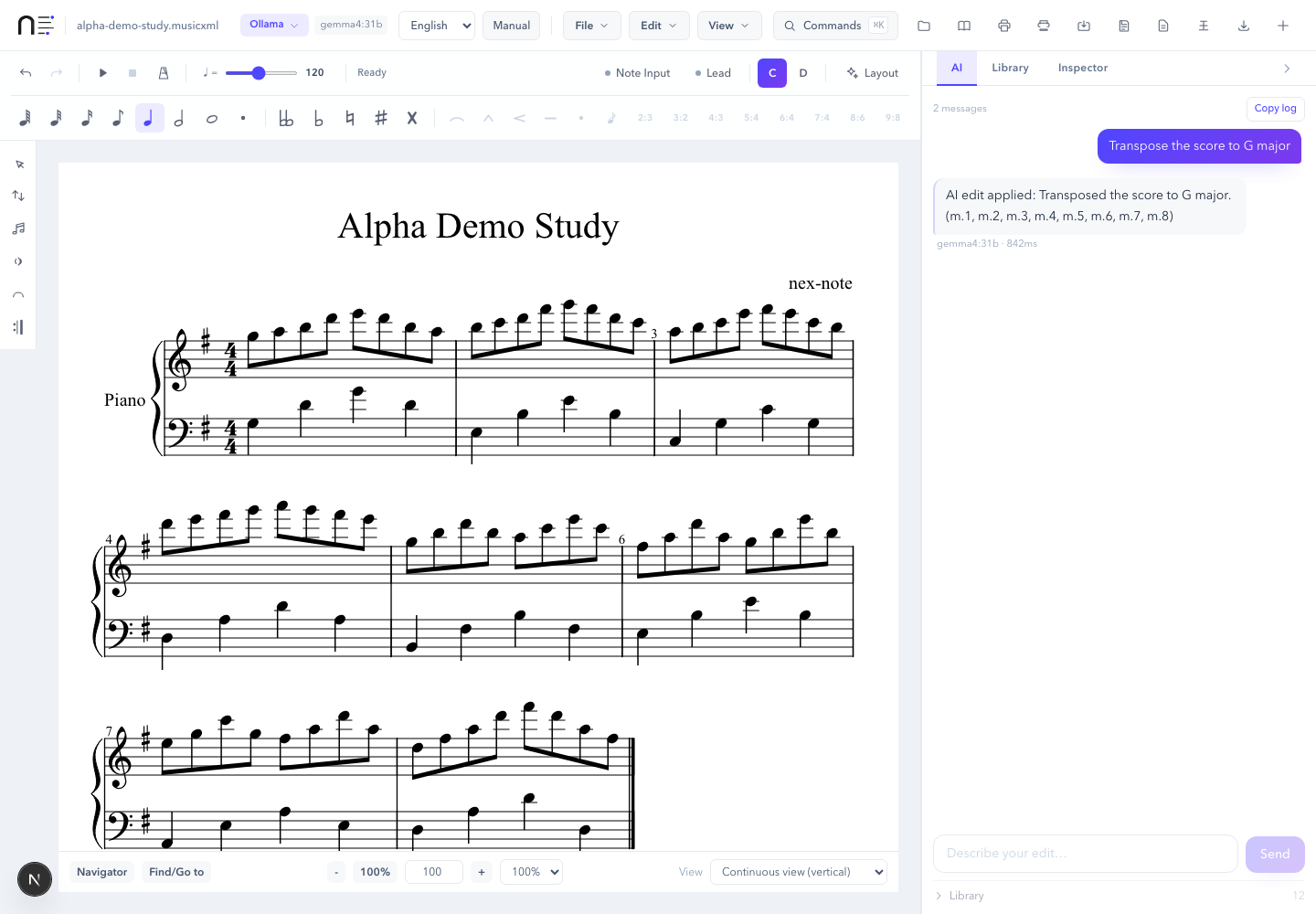 nex-note score cleanup workspace